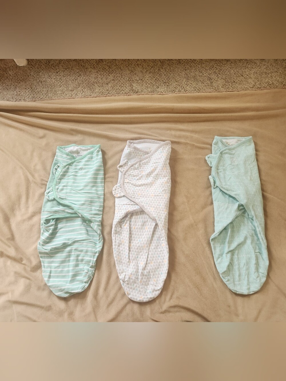 SwaddleMe Mint & White Sleep Sack Trio by SwaddleMe